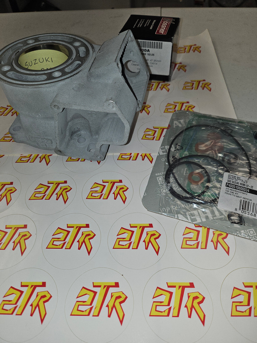 SUZUKI 85 RM 2003-2016 Kit cylindre reconditionné à neuf + kit piston, joints et cage à aiguilles