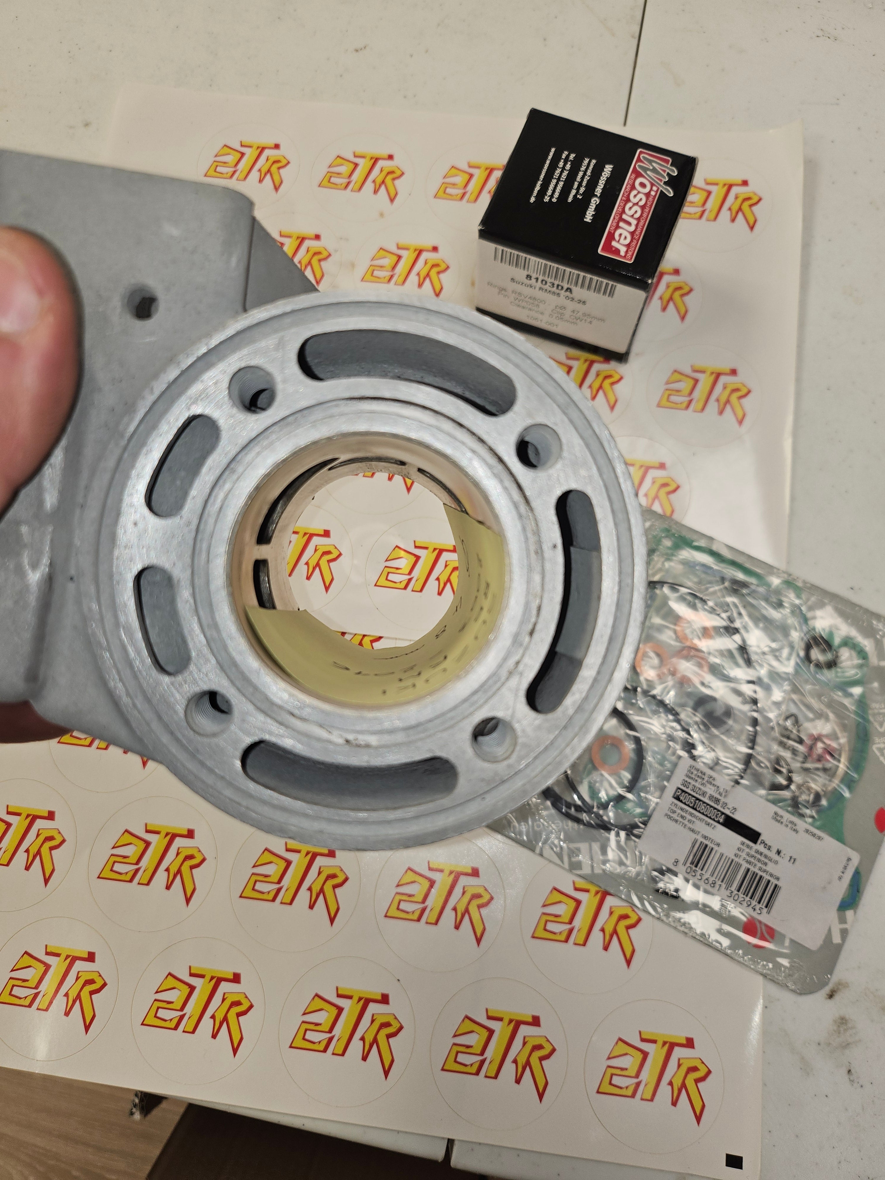 SUZUKI 85 RM 2003-2016 Kit cylindre reconditionné à neuf + kit piston, joints et cage à aiguilles