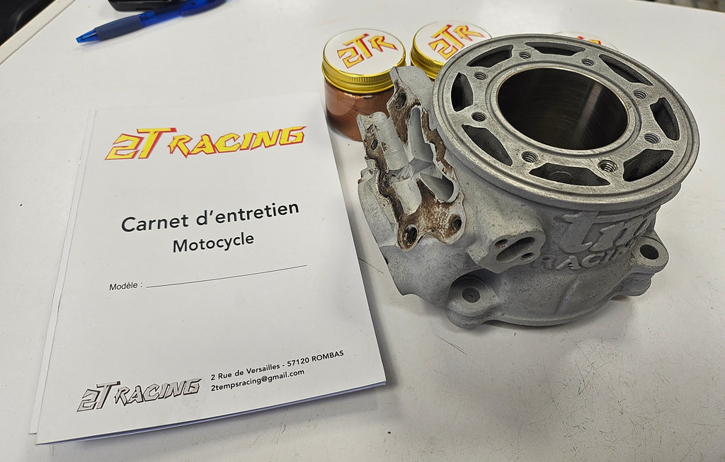 TM Racing 125 MX/EN 2005 Kit cylindre reconditionné à neuf + kit piston, joints et cage à aiguilles