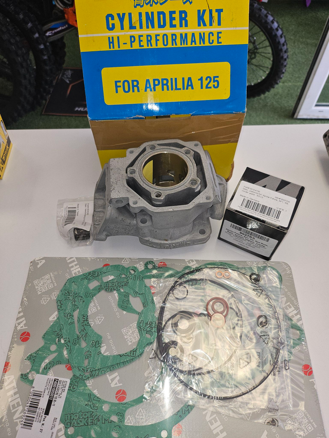 APRILIA 125 RS TUONO Kit cylindre reconditionné à neuf + kit piston, joints et cage à aiguilles