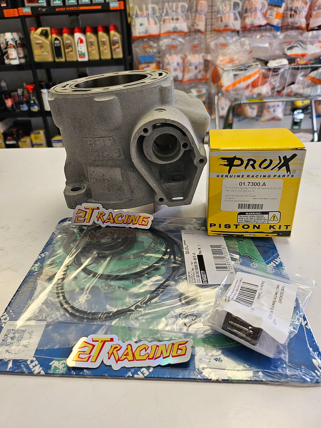 GAS GAS 300 EC 1999-2018 Kit cylindre reconditionné à neuf + kit piston, joints et cage à aiguilles