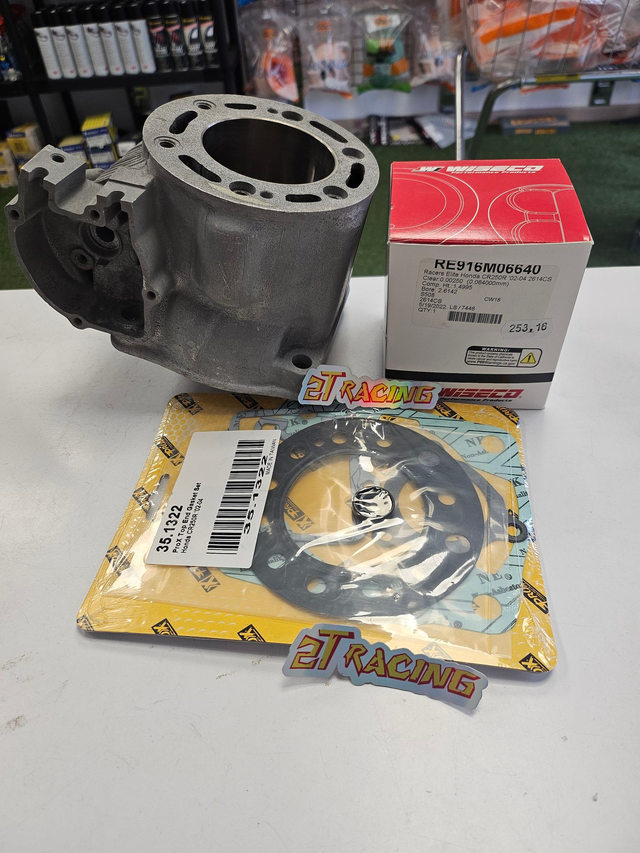 HONDA CR 250 R 2002-2004 Kit cylindre reconditionné + kit piston, joints et cage à aiguilles